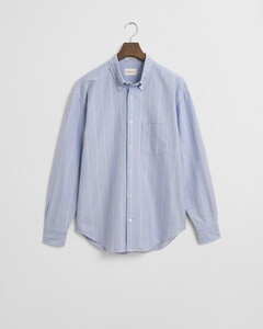 Gant Relaxed Heritage Oxford Stripe Button-Down Shirt Myosotis Blue