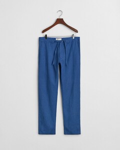 Gant Relaxed Linen Drawstring Pants Rich Blue