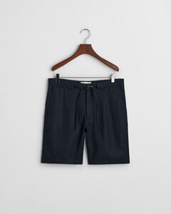 Gant Relaxed Linen Drawstring Shorts Bermuda Avond Blauw