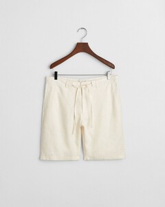 Gant Relaxed Linen Drawstring Shorts Bermuda Cream
