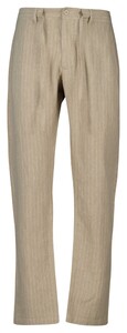 Gant Relaxed Linen Pinstripe Drawstring Broek Concrete Beige