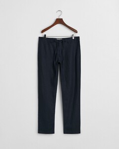 Gant Relaxed Linnen Drawstring Pants Broek Avond Blauw