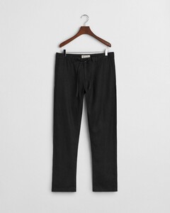 Gant Relaxed Linnen Drawstring Pants Broek Zwart