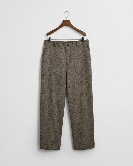 Gant Relaxed Mouliné Wool Suit Pants Falcon Grey