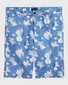 Gant Relaxed Printed Linen Short Bermuda Mid Blue Melange