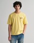Gant Relaxed Subtle USA Logo Short Sleeve T-Shirt Light Mustard Yellow