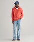 Gant Relaxed Sunfaded Half Zip Garment Washed Pullover Burnt Orange