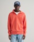 Gant Relaxed Sunfaded Half Zip Garment Washed Pullover Burnt Orange