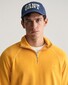 Gant Relaxed Sunfaded Half Zip Garment Washed Pullover Medal Yellow