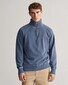 Gant Relaxed Sunfaded Half Zip Garment Washed Trui Dusty Blue Sea