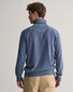 Gant Relaxed Sunfaded Half Zip Garment Washed Trui Dusty Blue Sea