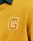 Gant Relaxed Uni Color Sporty G Terry Badge Crew Neck Pullover Maple Yellow