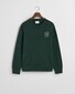 Gant Relaxed Uni Color Sporty G Terry Badge Crew Neck Trui Tartan Green