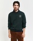 Gant Relaxed Uni Color Sporty G Terry Badge Crew Neck Trui Tartan Green