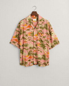 Gant Resort Hawaii Fantasy Pattern Overhemd Peachy Pink