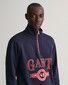 Gant Retro Crest Sweatshirt Halfzip Pullover Evening Blue