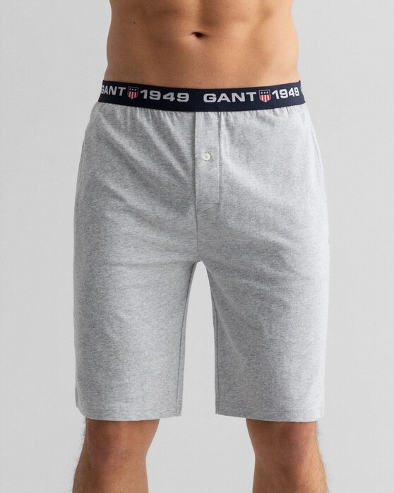 Gant Retro Shield Jersey Shorts Nightwear Light Grey
