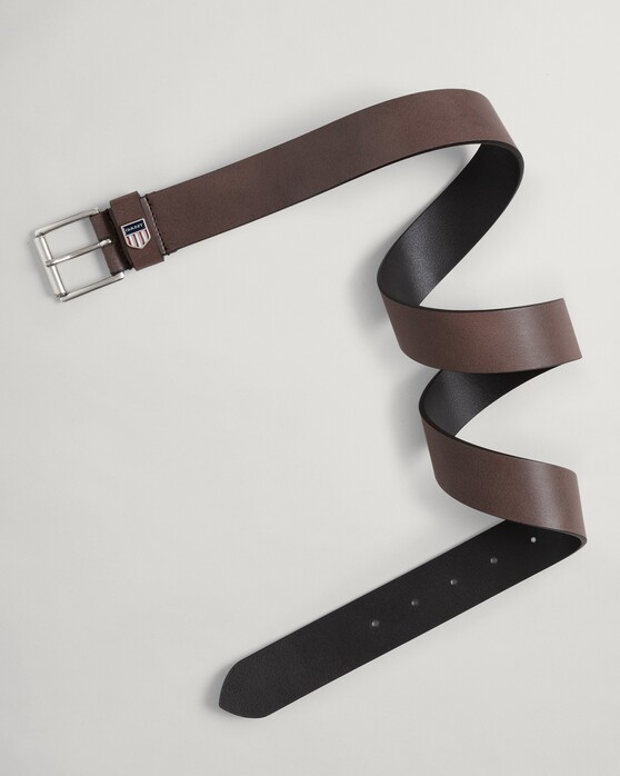 Gant Retro Shield Leather Belt Delicioso Brown