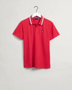 Gant Retro Shield Short Sleeve Polo Bright Red