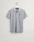 Gant Retro Shield Short Sleeve Polo Grijs Melange