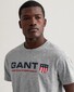 Gant Retro Shield T-Shirt Grijs Melange