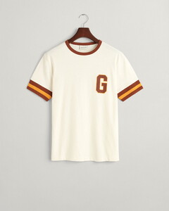 Gant Retro Short Sleeve G Graphic T-Shirt Cream