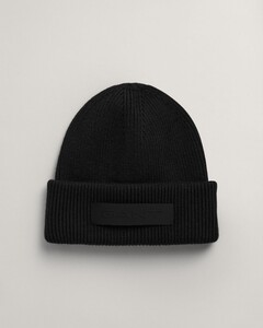 Gant Ribbed Beanie Muts Zwart