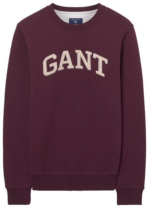 Gant Round Neck Sweat Pullover Dark Purple