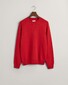 Gant Saddle Shoulder Labswool Blend Crew Neck Trui Rich Red