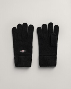 Gant Schield Wool Gloves Handschoenen Zwart