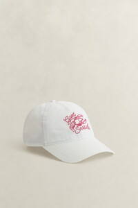 Gant Seaside Graphic Crinkled Cap Cream