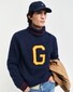 Gant Seasonal G-Badge Coltrui Trui Avond Blauw