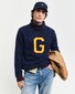 Gant Seasonal G-Badge Coltrui Trui Avond Blauw