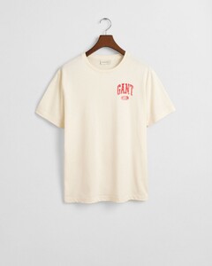 Gant Seasonal Graphic 49 Crew Neck T-Shirt Cream