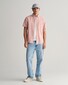 Gant Seersucker Stripe Short Sleeve Button-Down Overhemd Sunset Pink