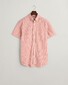 Gant Seersucker Stripe Short Sleeve Button-Down Overhemd Sunset Pink