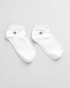 Gant Shield Ankle 2Pack Sokken Wit