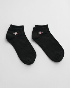 Gant Shield Ankle 2Pack Sokken Zwart