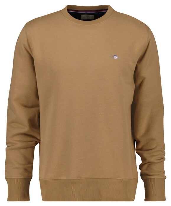 Gant Shield C-Neck Sweat Pullover Warm Khaki