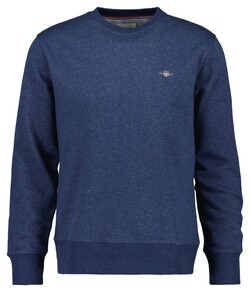 Gant Shield C-Neck Sweat Trui Dark Jeansblue Melange