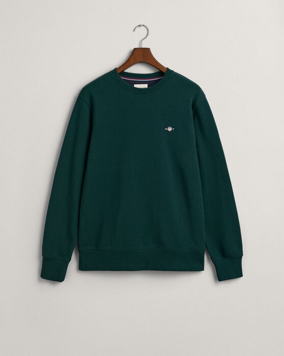 Gant Shield C-Neck Sweat Trui Groen