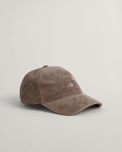 Gant Shield Embroidery Corduroy Cap Mid Brown