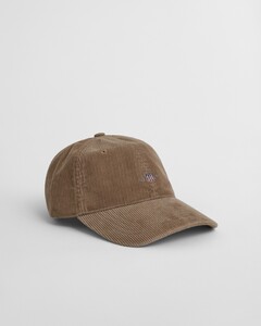 Gant Shield Embroidery Corduroy Cap Warm Khaki
