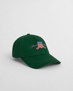 Gant Shield Graphic Cotton Twill Cap Forest Green