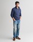 Gant Shield Half-Zip Sweat Pullover Dark Jeansblue Melange