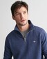 Gant Shield Half-Zip Sweat Pullover Dark Jeansblue Melange