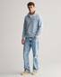 Gant Shield Half-Zip Sweat Pullover Dove Blue