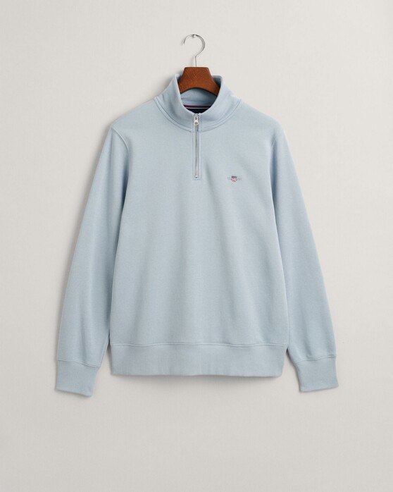 Gant Shield Half-Zip Sweat Pullover Dove Blue