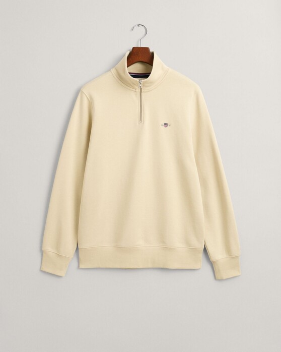 Gant Shield Half-Zip Sweat Pullover Silky Beige