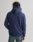 Gant Shield Hoodie Subtle Logo Pullover Dark Jeansblue Melange